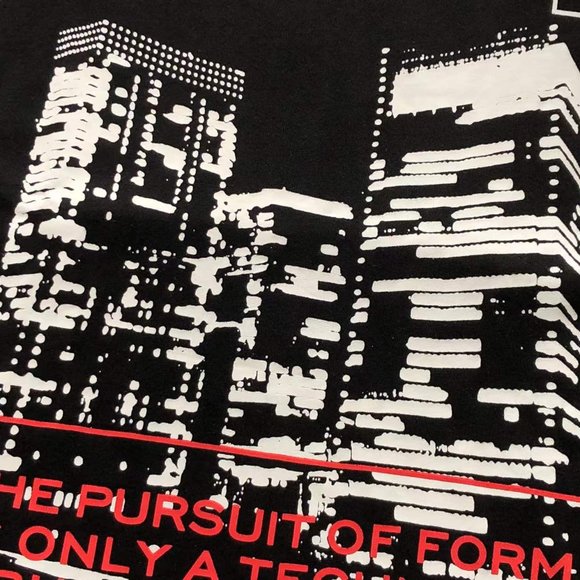Cavermpt Black Short Sleeve City Skyscraper Print T-Shirt - Picture 10 of 15